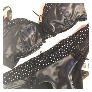 New Beach Bunny lingerie inspired bikini, Black